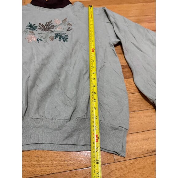 Hanes Sweatshirts Lot of 2 Embroidered Floral & Operation Toy Drop Medium - Picture 8 of 16